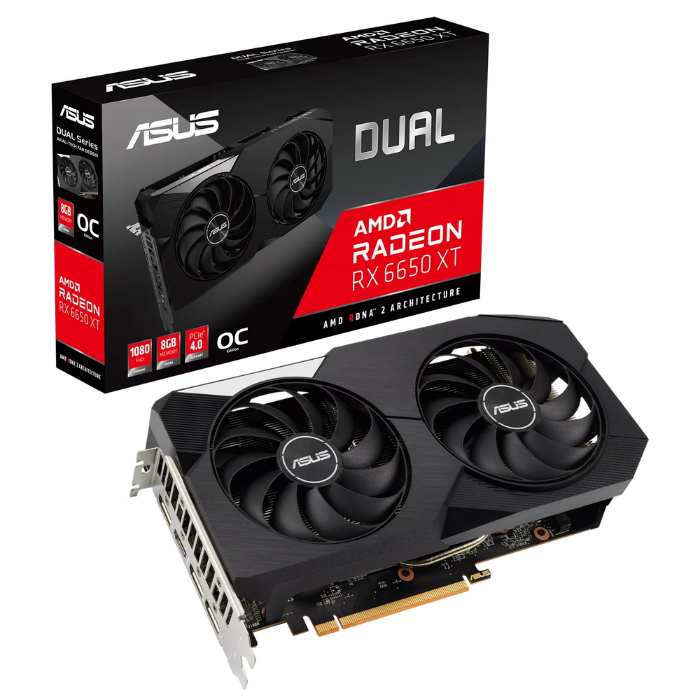 фото Видеокарта asus amd radeon rx 6650 xt (90yv0hl0-m0na00)