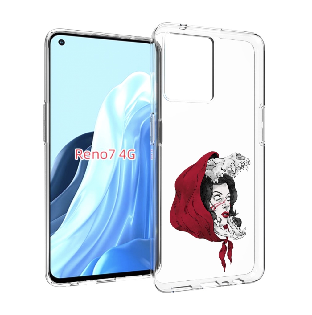 

Чехол MyPads Красная шапочка и волк женский для OPPO RENO 7 4G, Прозрачный, Tocco