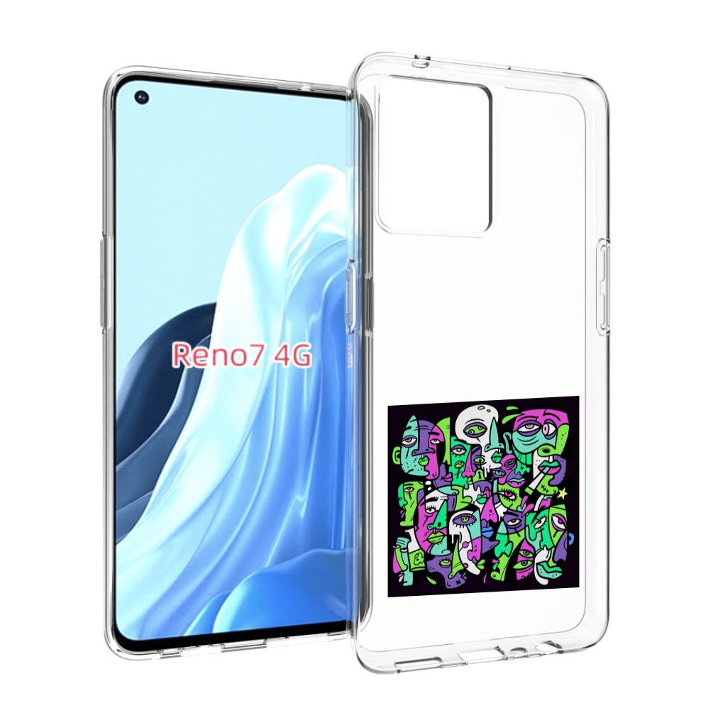 

Чехол MyPads Кривой эфир ATL для OPPO RENO 7 4G, Прозрачный, Tocco