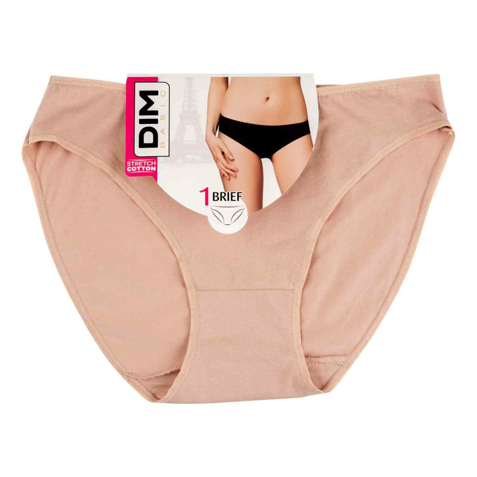 

Трусы женские Dim Basic бежевые M