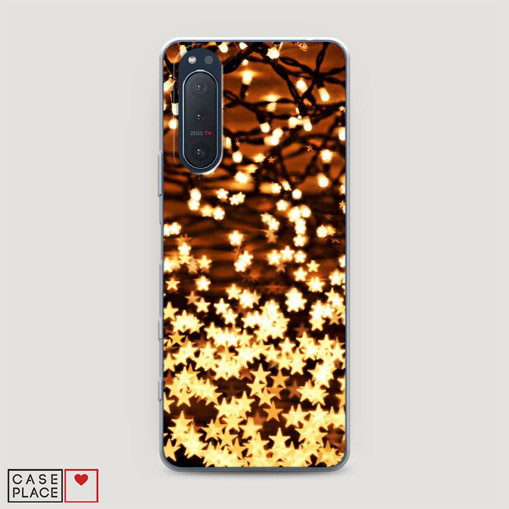 

Чехол на Sony Xperia 5 II "Новогодняя гирлянда", Золотистый, 54750-5