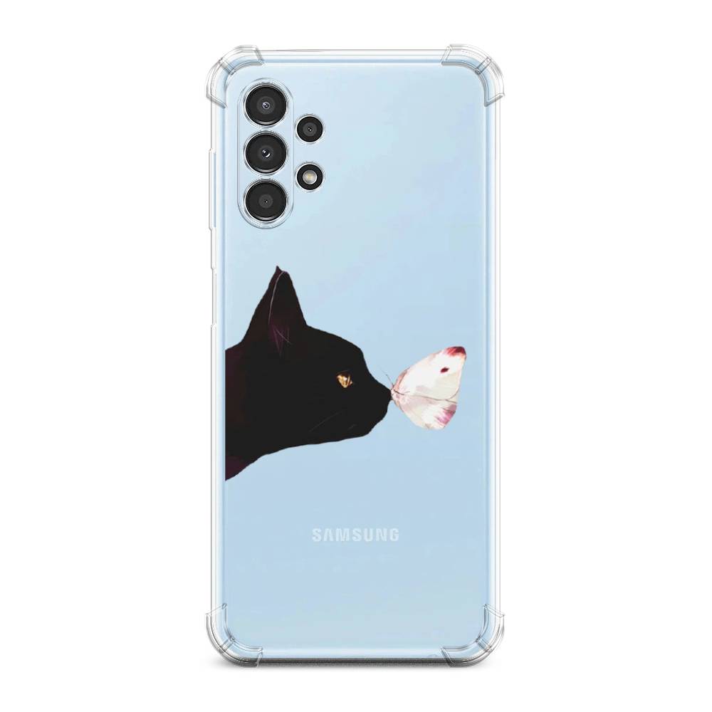 

Чехол Awog на Samsung Galaxy A13 / Самсунг Галакси А13 "Черный кот и бабочка", Бежевый;черный, 2104851-1