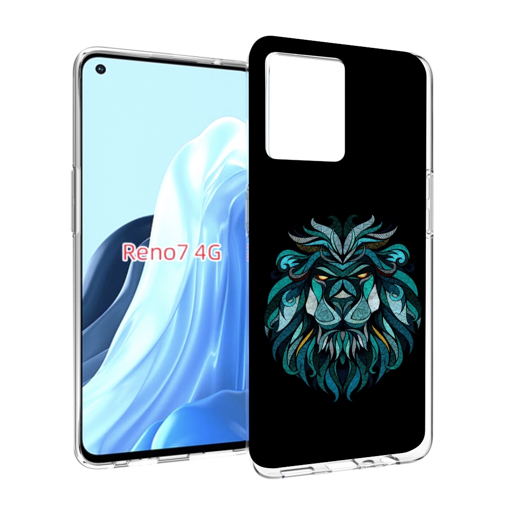 

Чехол MyPads Лев-красивый-зеленый для OPPO RENO 7 4G, Прозрачный, Tocco