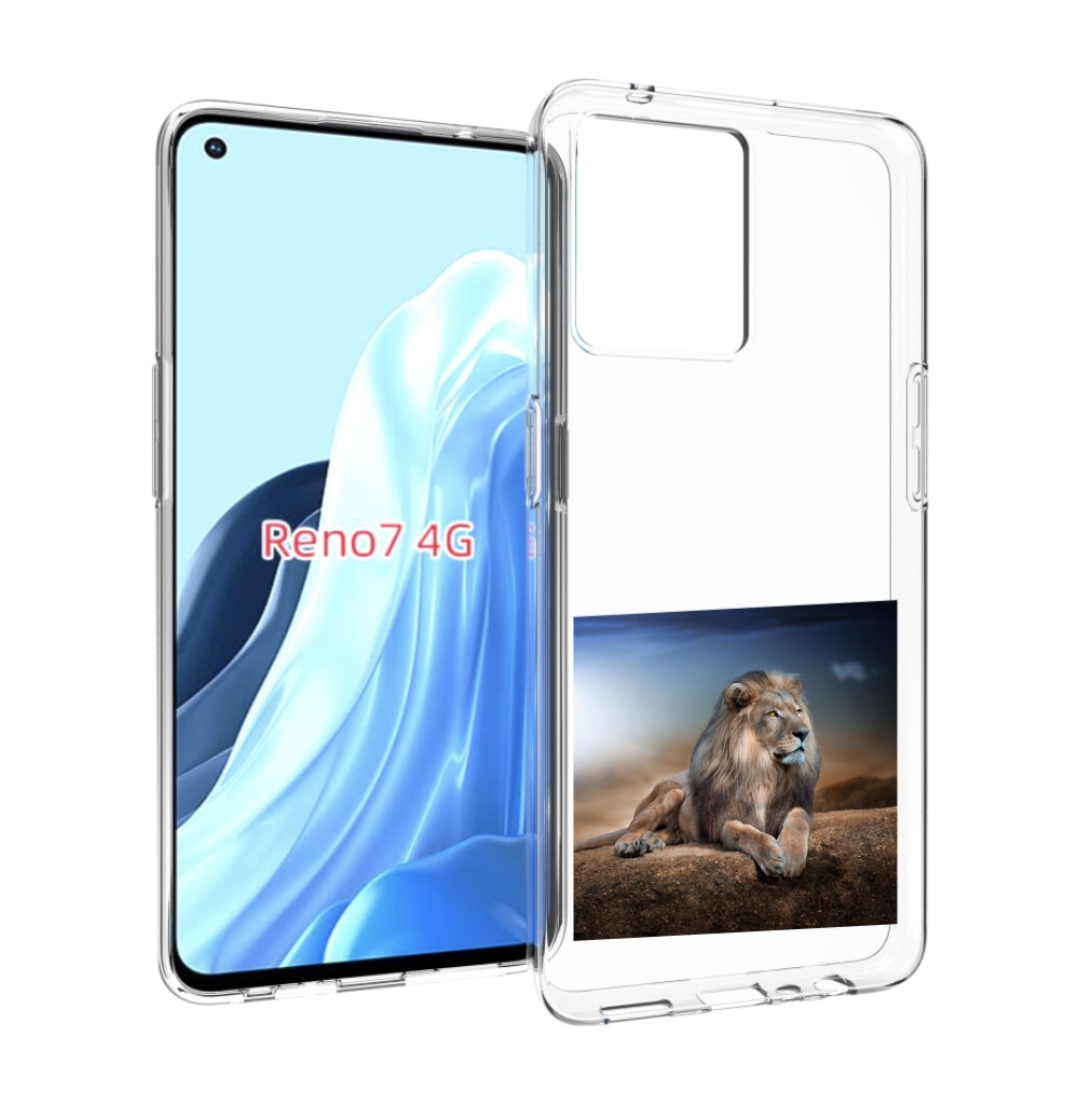 

Чехол MyPads Лев-наблюдает для OPPO RENO 7 4G, Прозрачный, Tocco