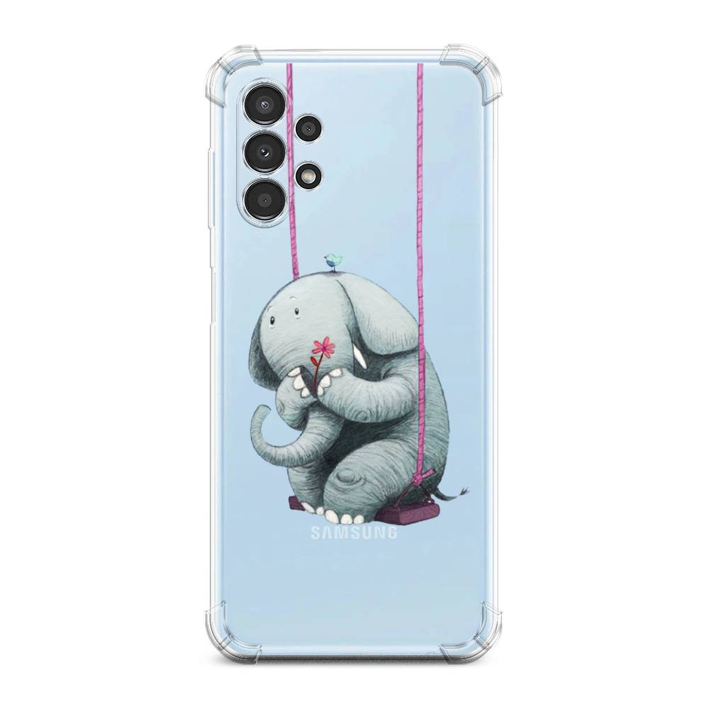 

Чехол Awog на Samsung Galaxy A13 / Самсунг Галакси А13 "Грустный слоник", Розовый, 2104851-1