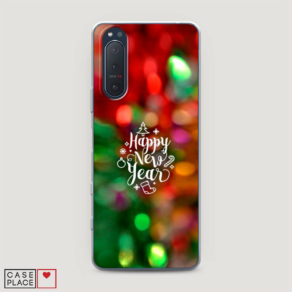 

Чехол на Sony Xperia 5 II "Новый Год на елке", Зеленый;красный;желтый, 54750-5