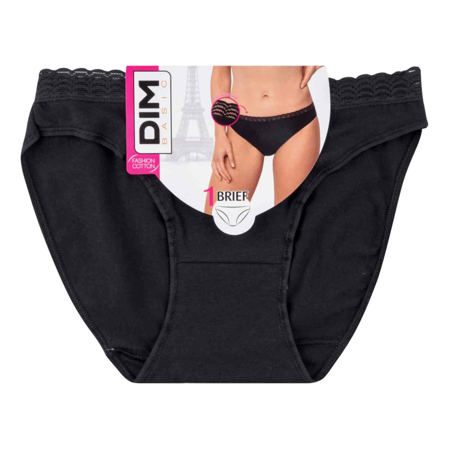 

Трусы женские Dim Basic черные M