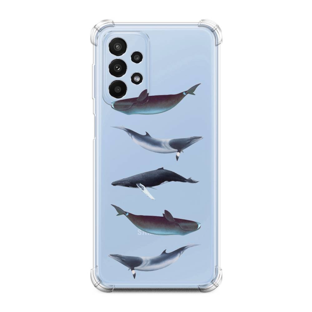 

Чехол Awog на Samsung Galaxy A23 / Самсунг Галакси А23 "Киты арт 2", Серый, 2105051-1