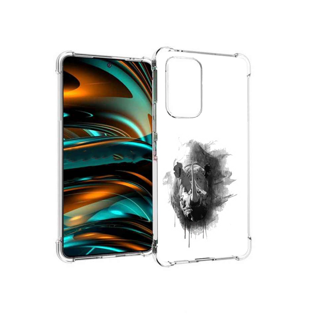 

Чехол MyPads Tocco для Samsung Galaxy A53 5G носорог (PT226911.521.523), Прозрачный, Tocco
