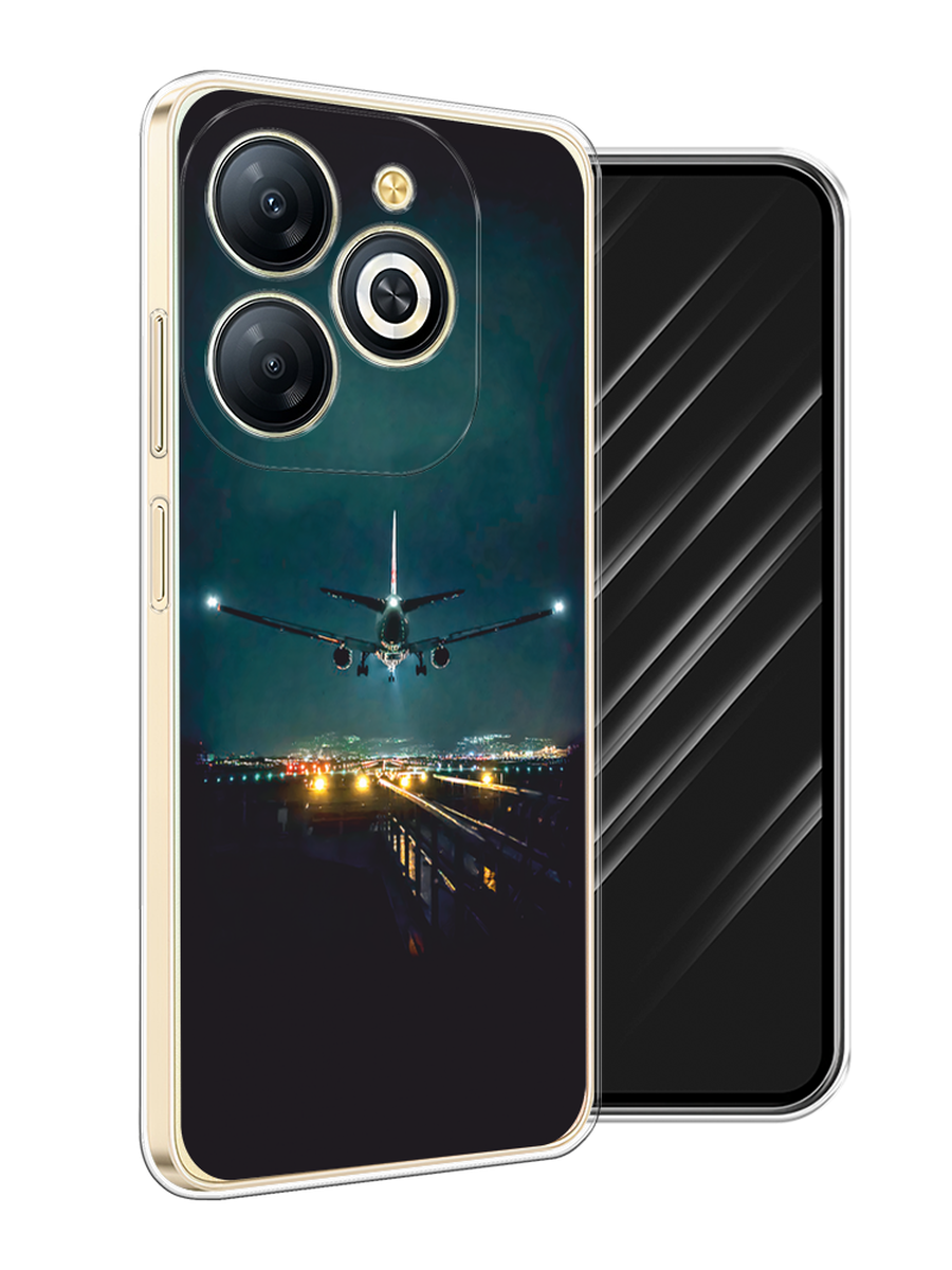 

Чехол Awog на Infinix Smart 8 Plus "Ночной рейс", Черный, 3105550-1