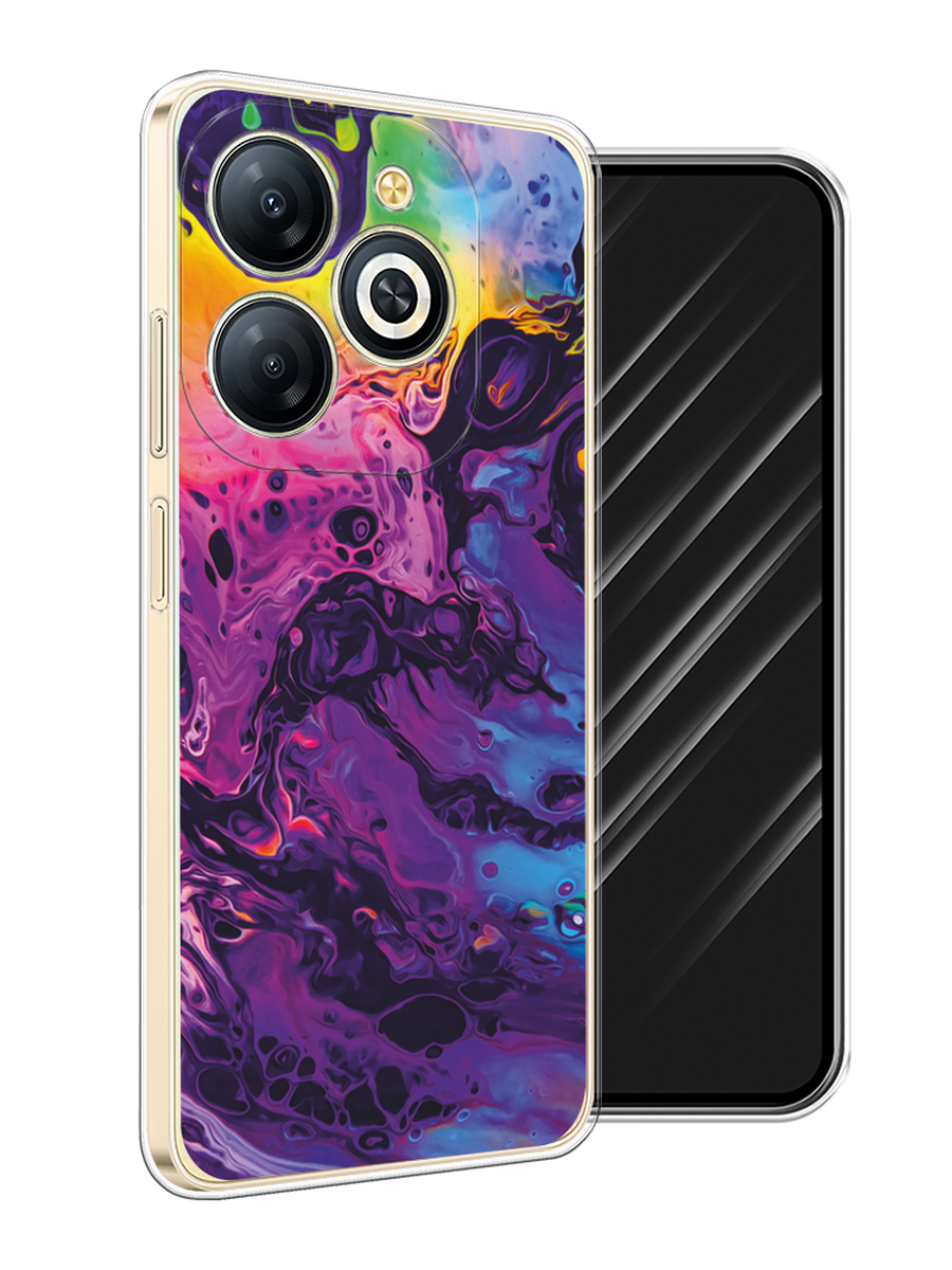 

Чехол Awog на Infinix Smart 8 Plus "ACID fluid", Бордовый, 3105550-1
