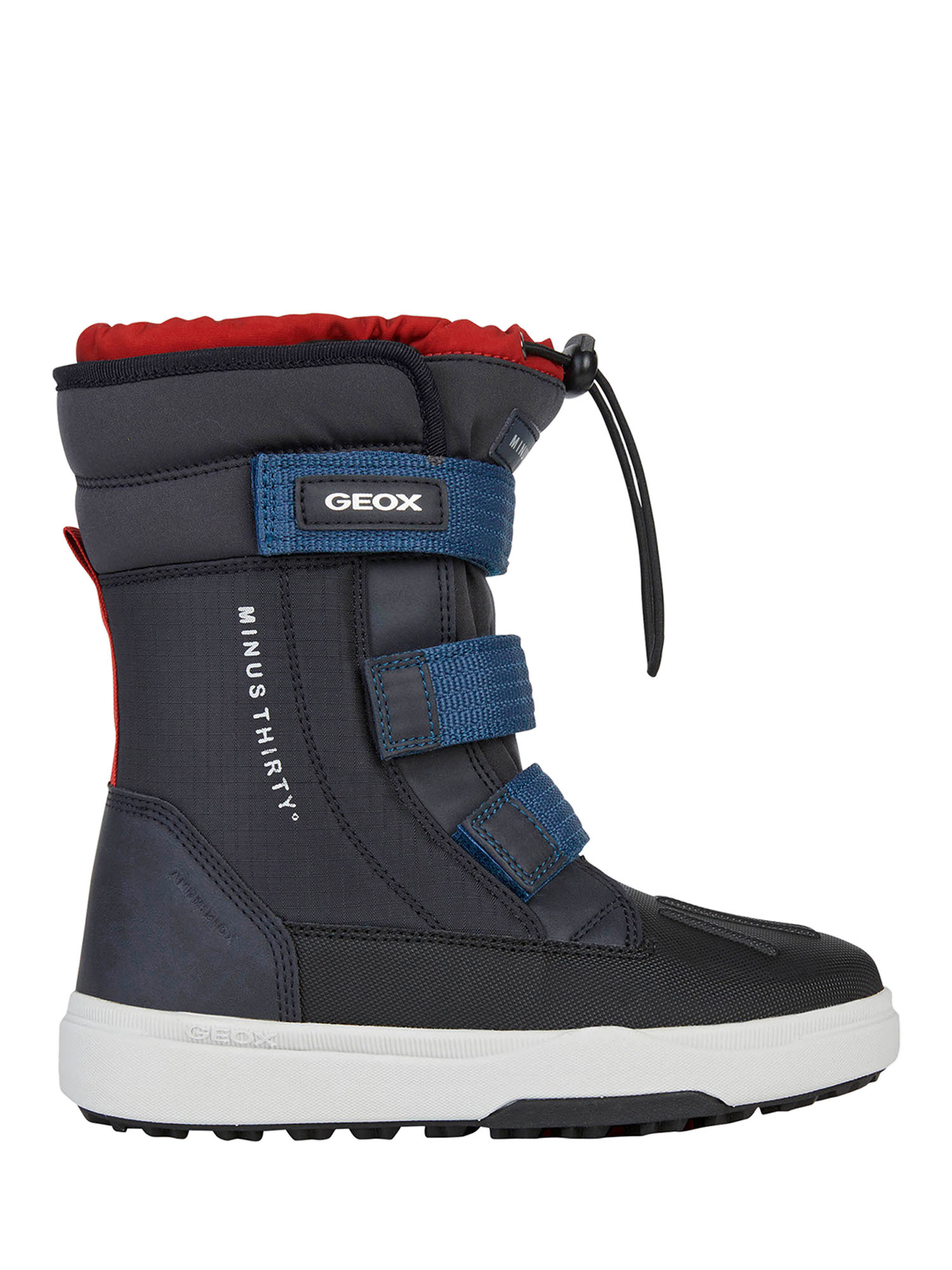 

Полусапоги Geox J Bunshee Pg B Abx B Navy/Red (Eur:35), Синий, J Bunshee Pg B Abx B