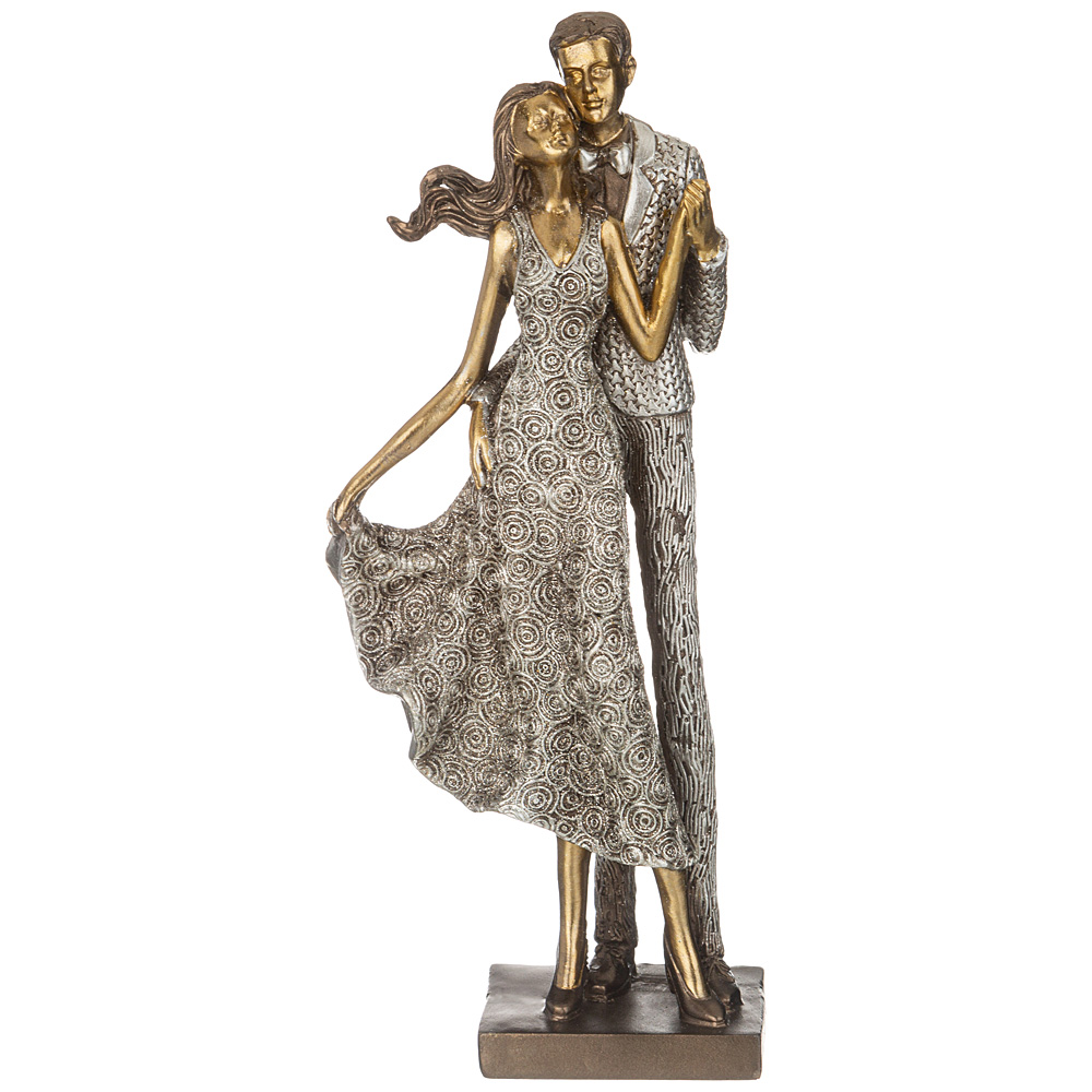 

Фигурка декоративная Lefard Влюбленные 13х7.1х31.3 см, Серебристый