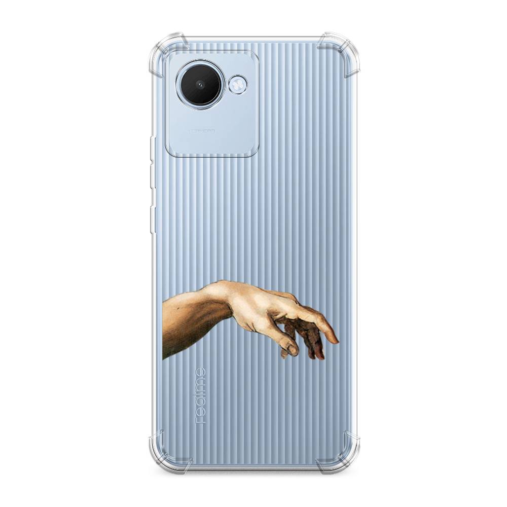 

Чехол Awog на Realme C30 / Реалми C30 "Creazione di Adamo 1", Бежевый