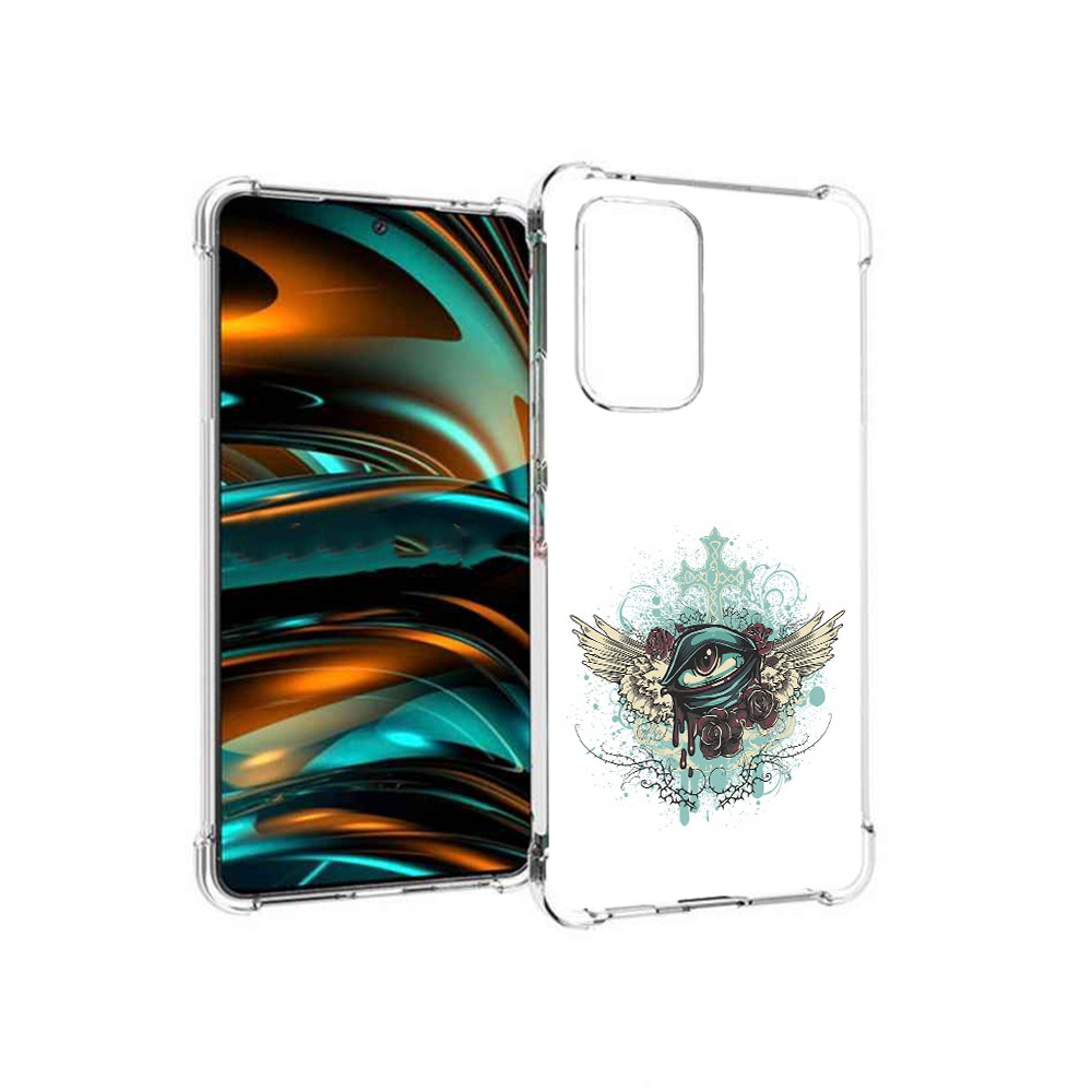 

Чехол MyPads Tocco для Samsung Galaxy A53 5G плачущий глаз с крыльями (PT226911.521.544), Прозрачный, Tocco