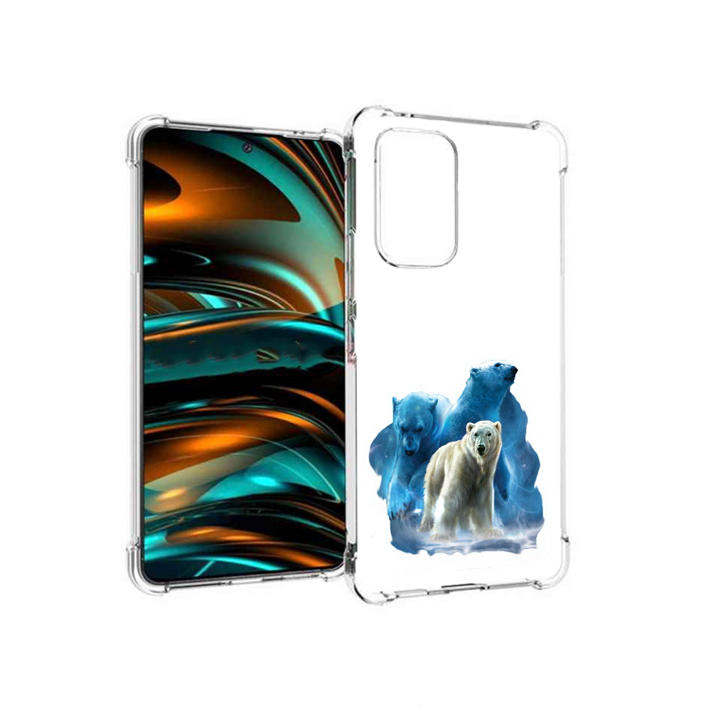 

Чехол MyPads Tocco для Samsung Galaxy A53 5G полярный медведь (PT226911.521.549), Прозрачный, Tocco