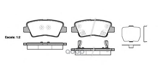 

Тормозные колодки Remsa задние дисковые для Kia Soul 2009-/Hyundai Sonata V 136202