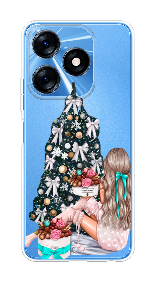 

Чехол на Tecno Spark 10/10C "New Year", Зеленый;бежевый;голубой, 303550-5