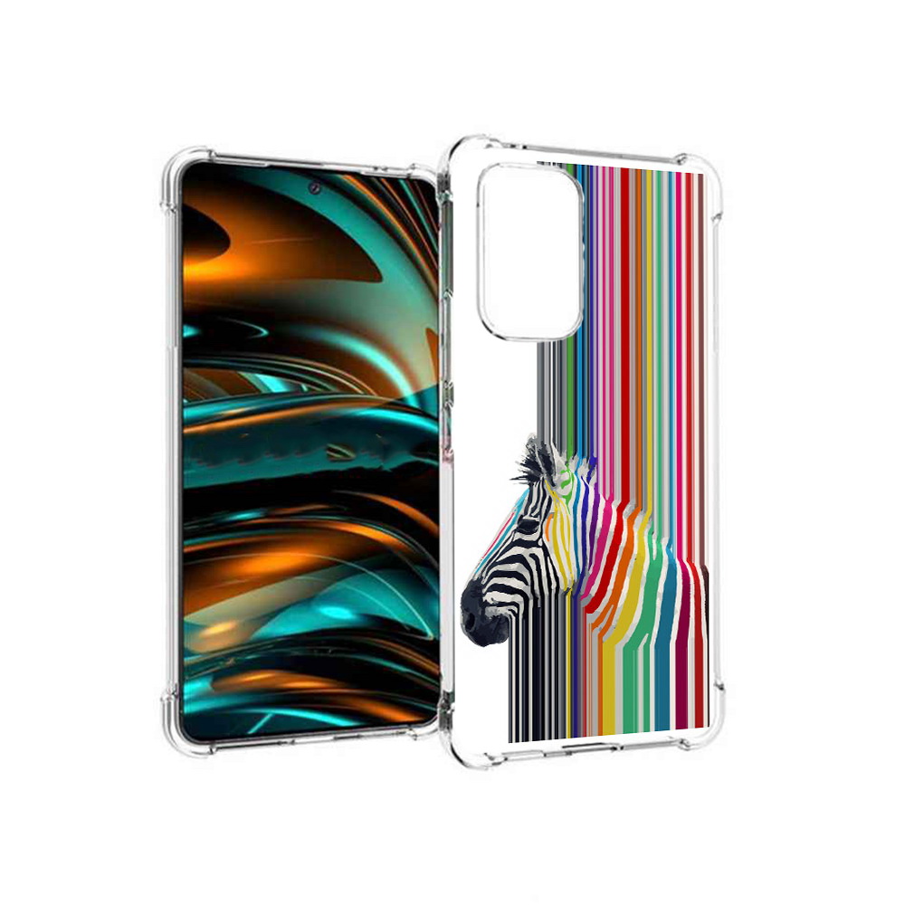 

Чехол MyPads Tocco для Samsung Galaxy A53 5G радужная зебра (PT226911.521.565), Прозрачный, Tocco