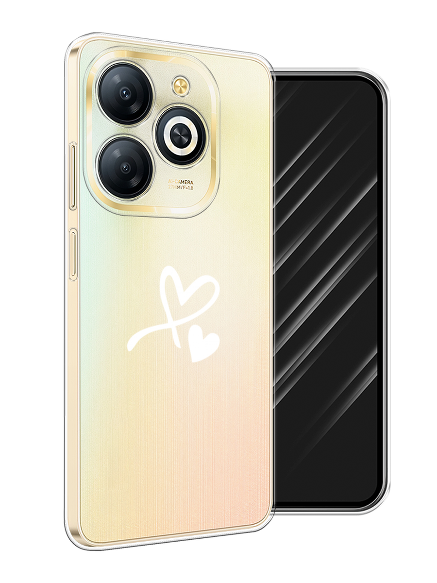 

Чехол Awog на Infinix Smart 8 Plus "Сердечко минимализм", Белый, 3105550-1
