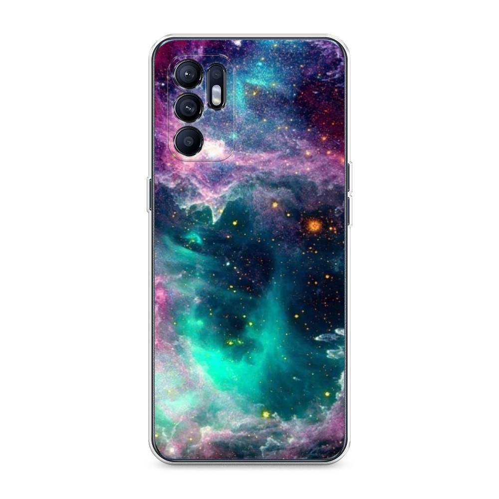 

Чехол для Oppo Reno 6 4G "Звездные облака", Розовый;бежевый, 257850-2