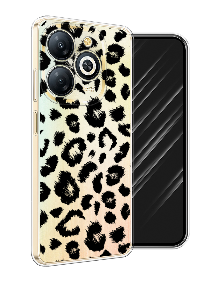 

Чехол Awog на Infinix Smart 8 Plus "Окрас леопарда фон", Черный, 3105550-1