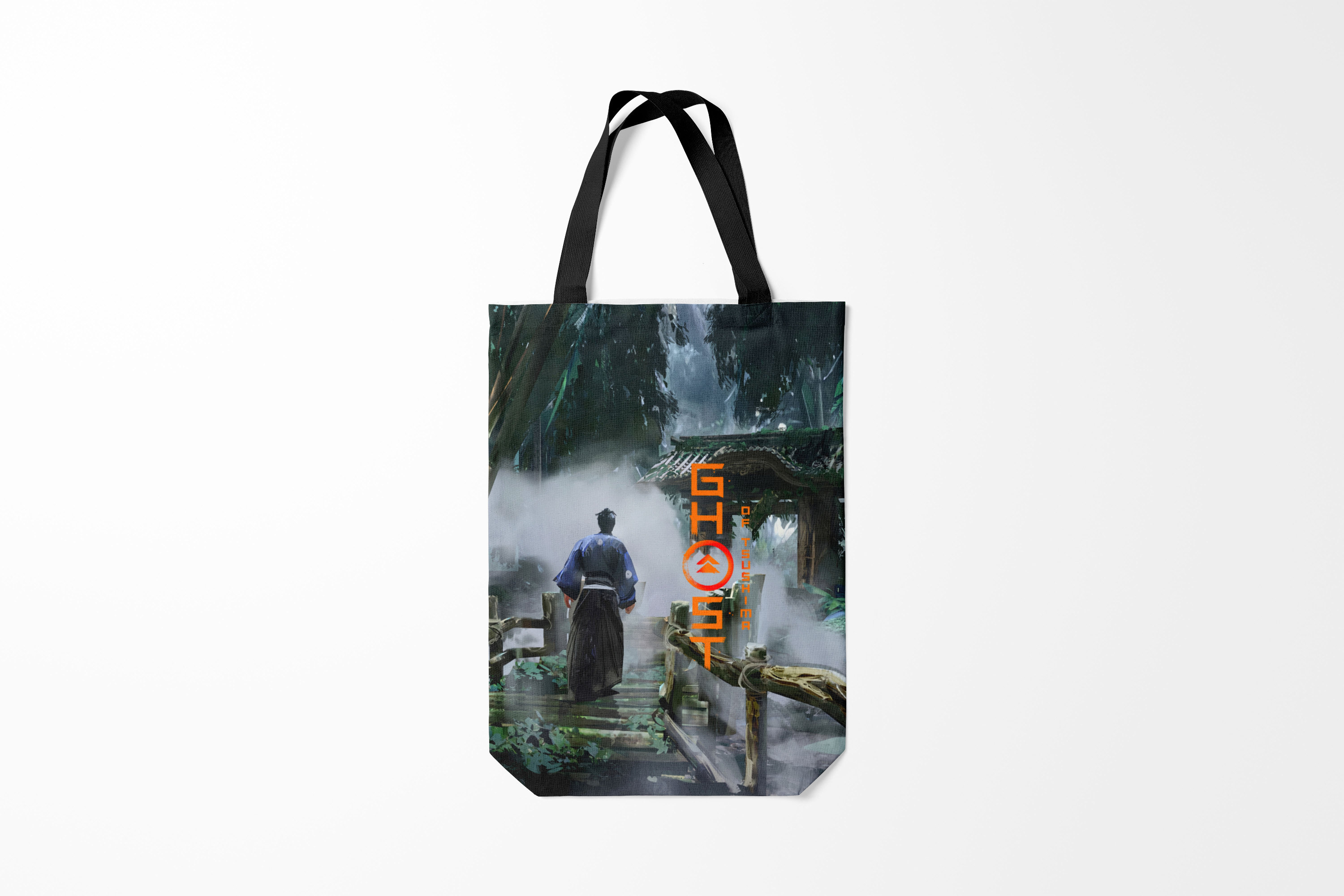 

Сумка шoппер унисекс Burnettie Ghost of Tsushima Деревня Призрак Цусима Z,, Ghost of Tsushima Деревня Призрак Цусима Z