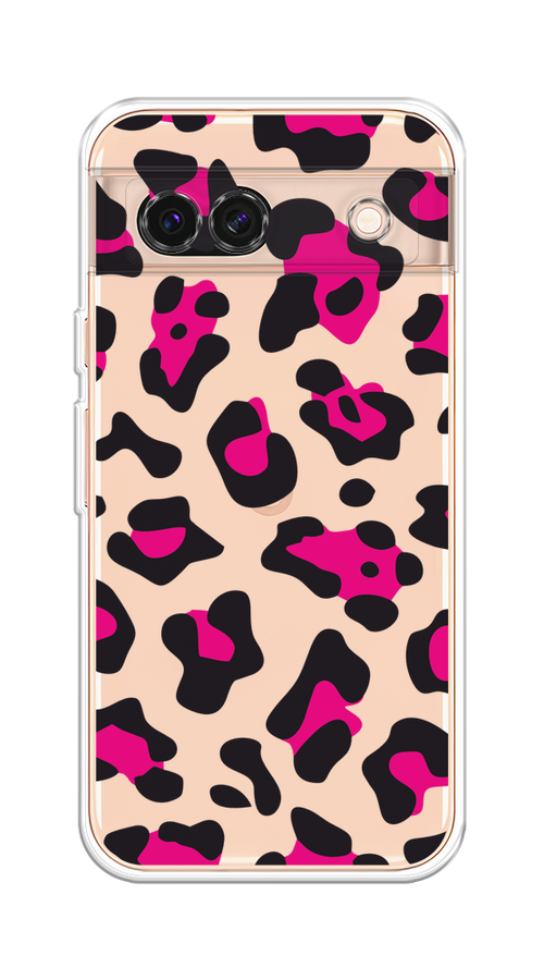 

Чехол на Google Pixel 8A "Pink cow spots", Черный;розовый, 271750-1