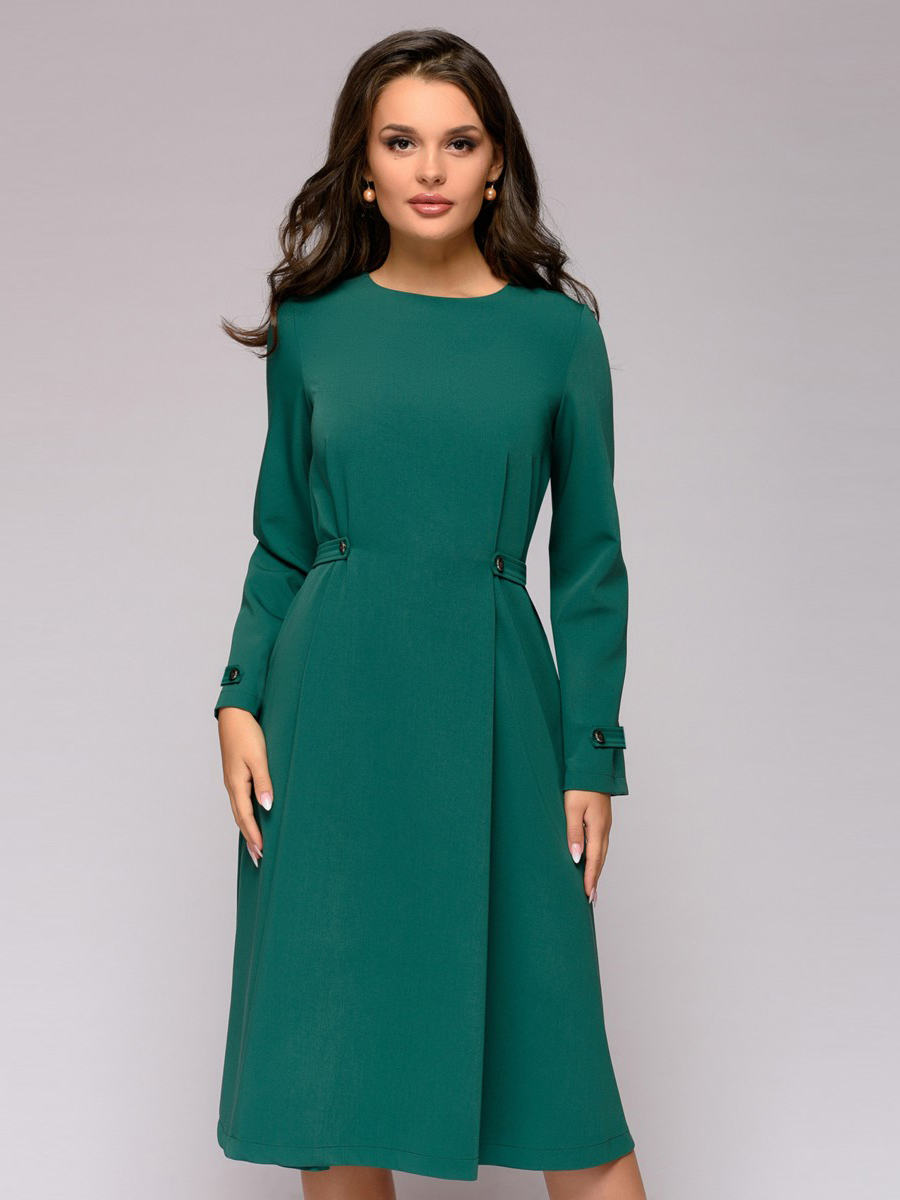 

Платье женское 1001dress DM00965 зеленое 42, DM00965