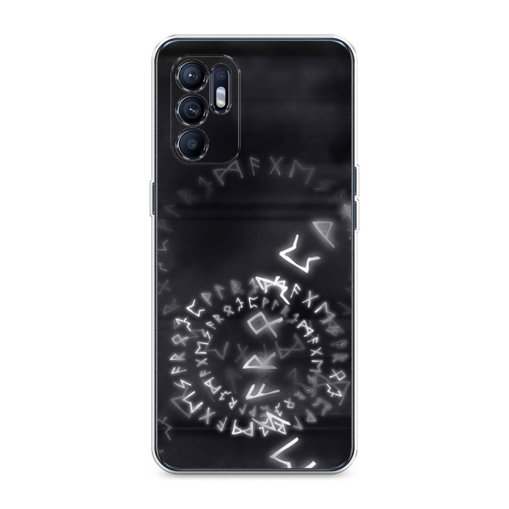 

Чехол для Oppo Reno 6 4G "Руны", Серый;черный, 257850-3