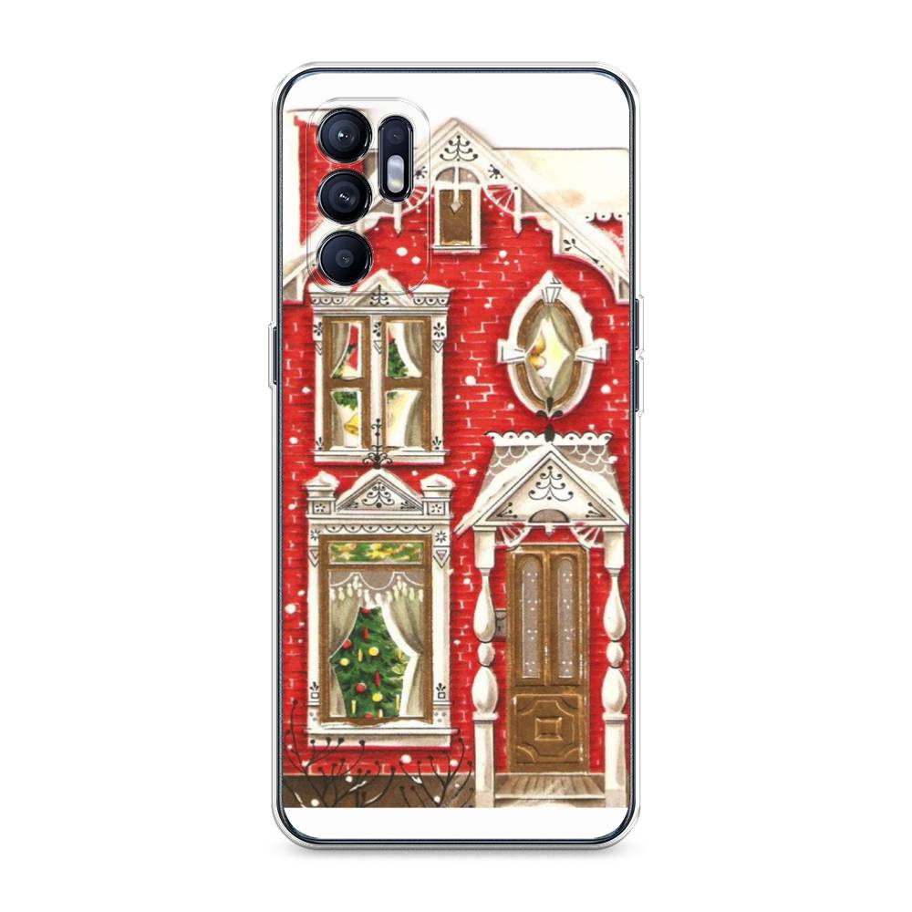 

Чехол для Oppo Reno 6 4G "Пряничный домик", Белый;красный;зеленый, 257850-5