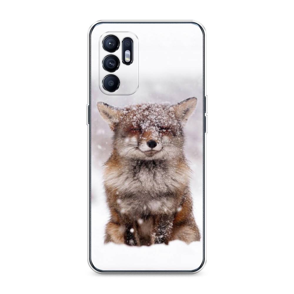 

Чехол для Oppo Reno 6 4G "Зимняя лиса", Белый;серый;коричневый, 257850-1