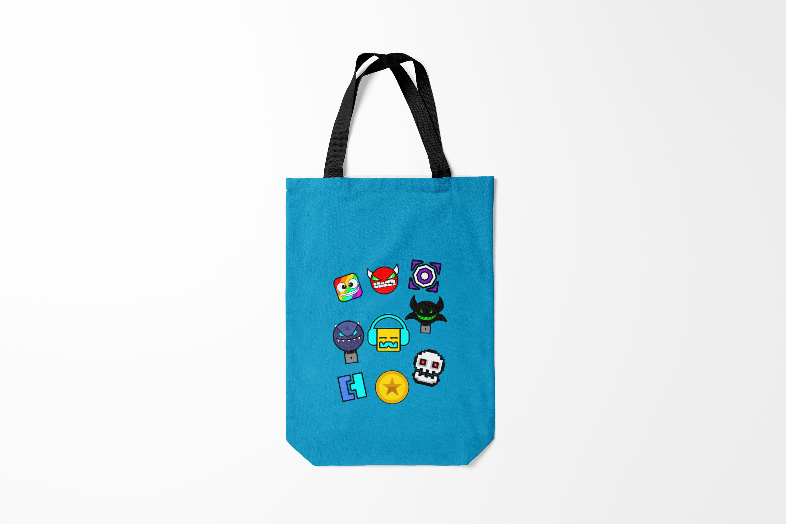 

Сумка шoппер унисекс Burnettie Geometry Dash Icons,, Geometry Dash Icons