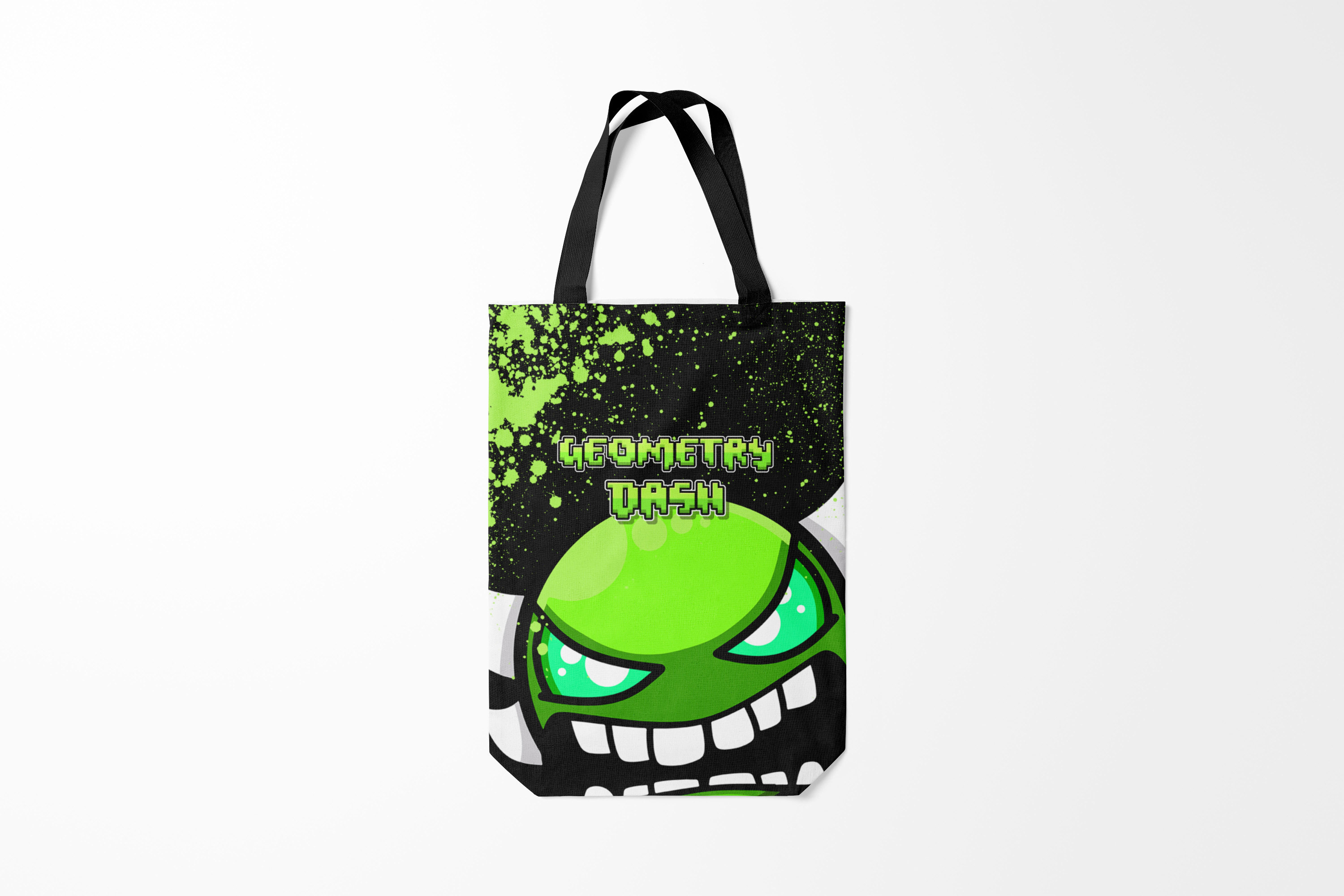 

Сумка шoппер унисекс Burnettie Geometry Dash Green,, Geometry Dash Green