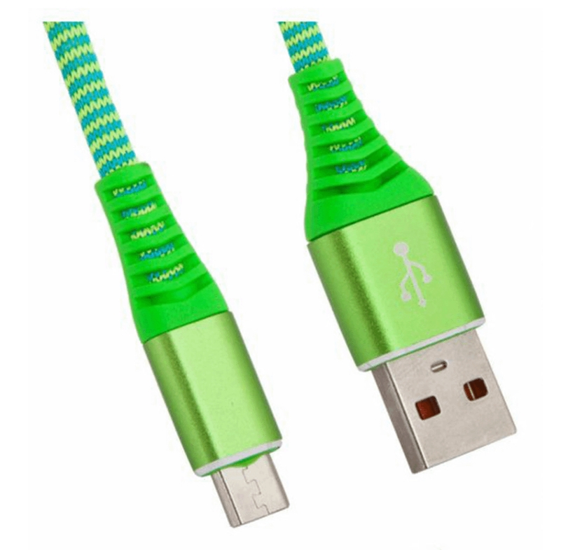 Кабель Liberty Project Micro USB Носки Green