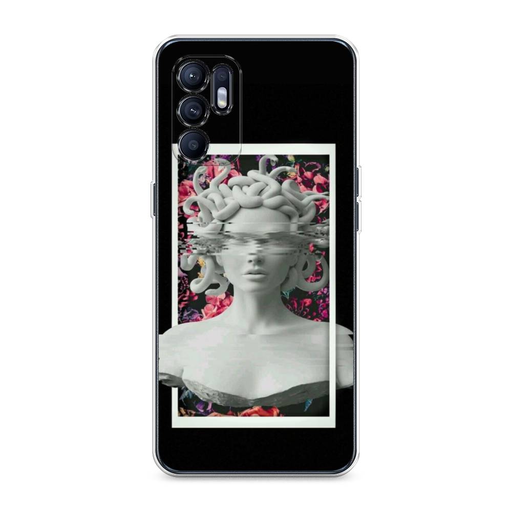 

Чехол для Oppo Reno 6 4G "Web Punk Медуза Горгона", Черный;серый, 257850-6