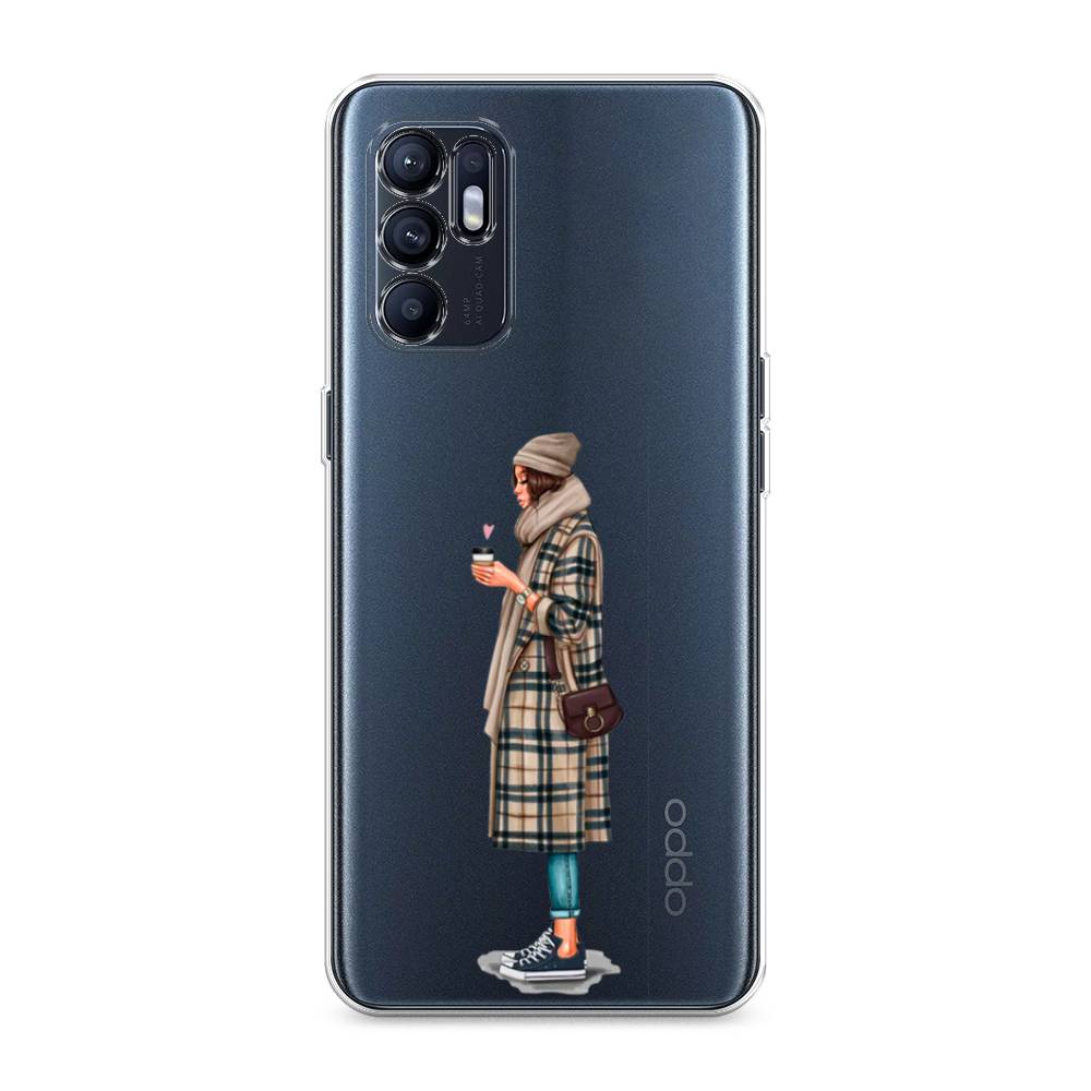 

Чехол для Oppo Reno 6 4G "Утренний кофе", Коричневый;бежевый, 257850-6