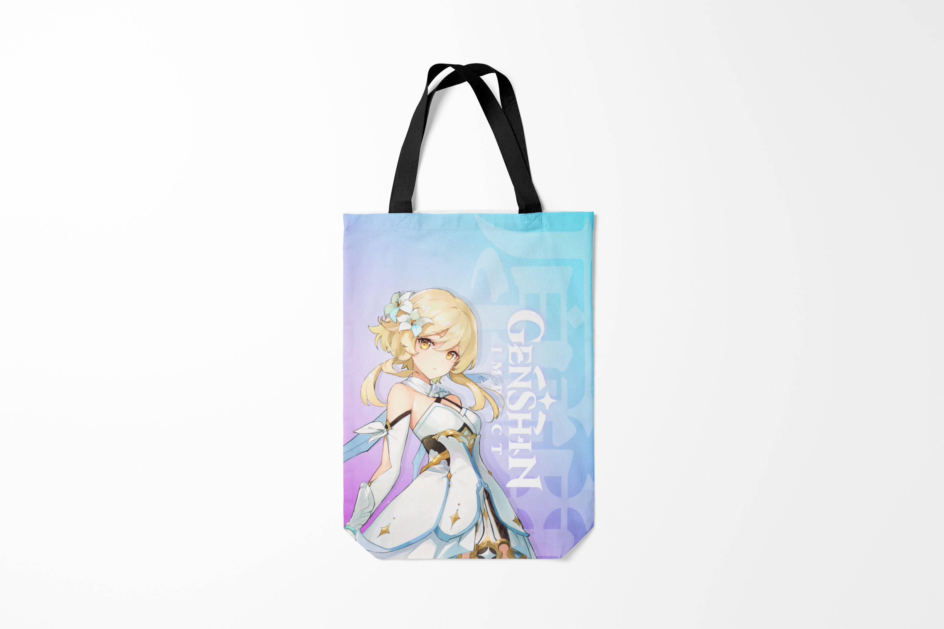 

Сумка шoппер унисекс Burnettie Genshin Impact Путешественница,, Genshin Impact Путешественница