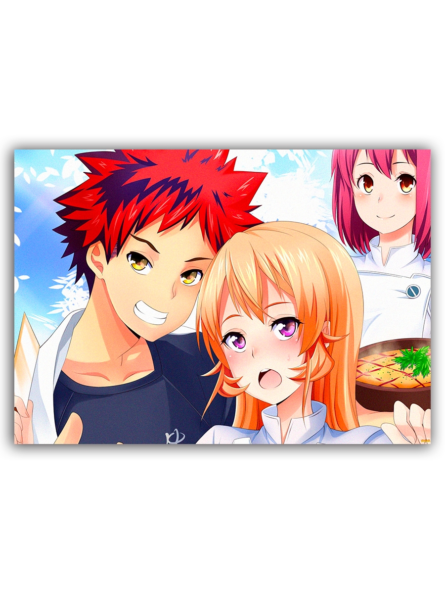 

Декоративный магнит DRABS Food Wars Shokugeki no Soma 21х29 см