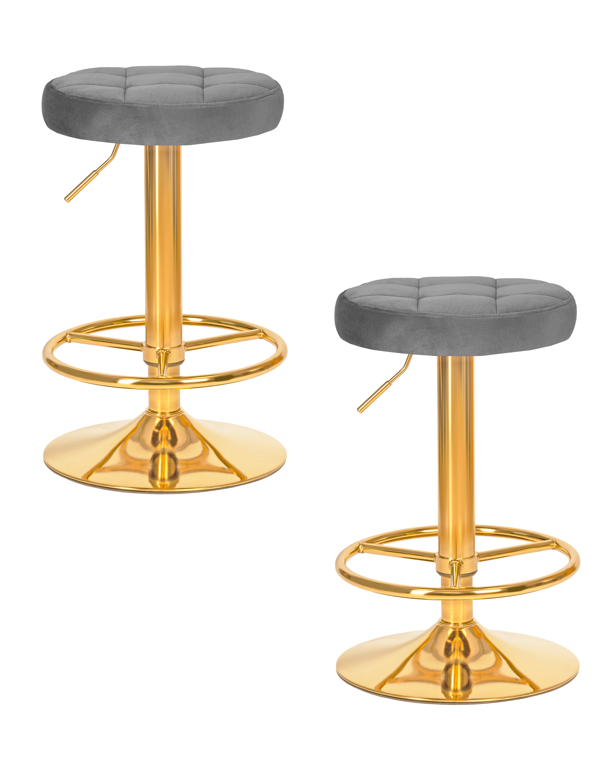 

Барный табурет DOBRIN BRUNO GOLD 2 шт серый, BRUNO GOLD