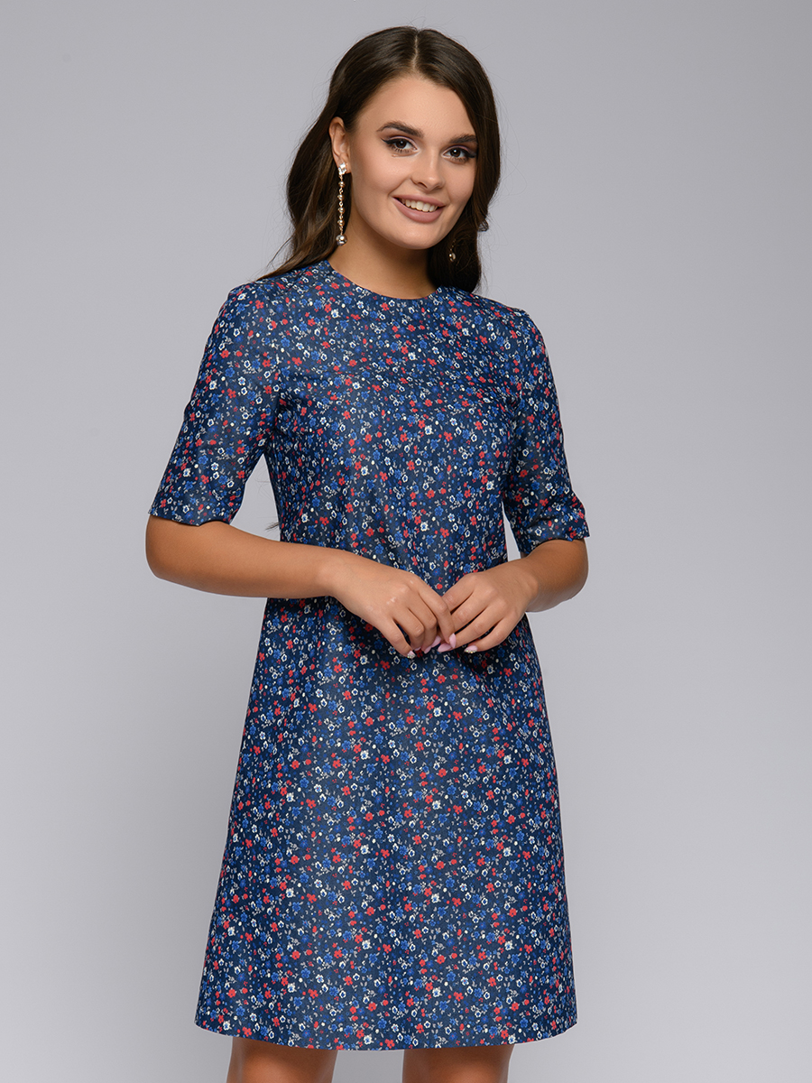 

Платье женское 1001dress DM01160 синее 40, DM01160