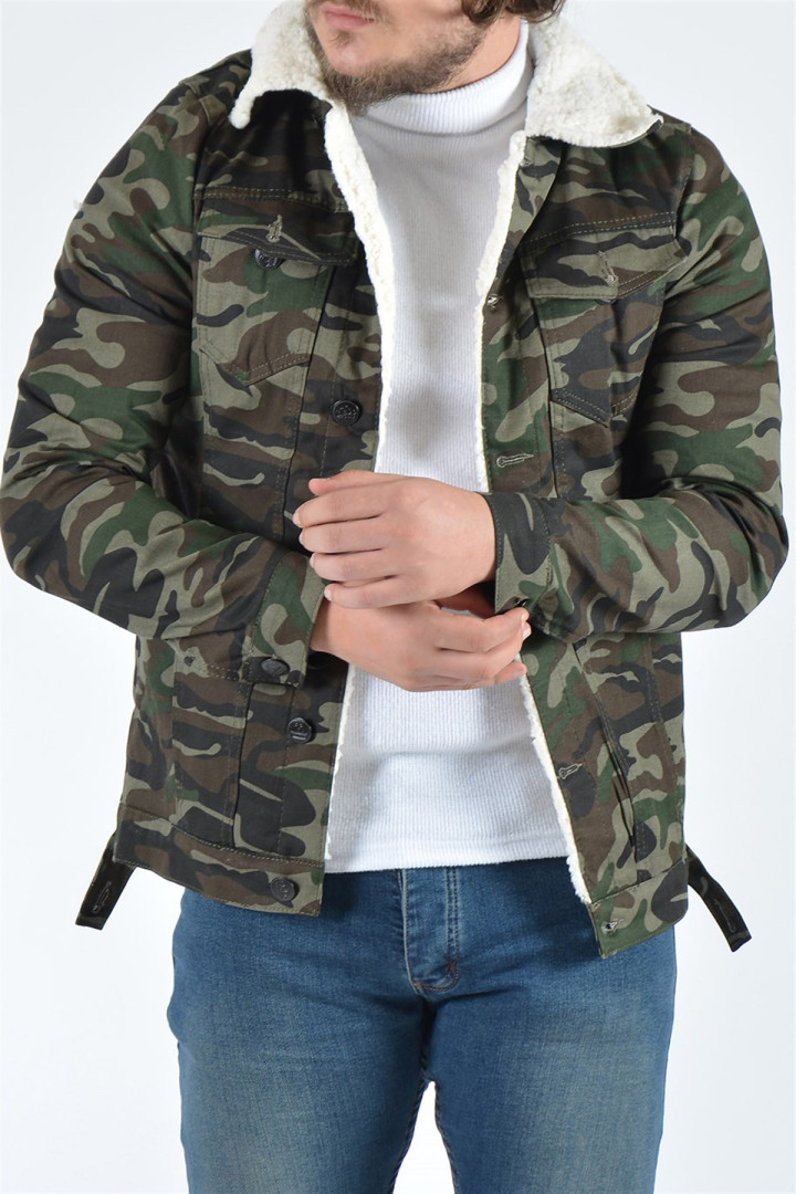 

Джинсовая куртка мужская Terapi Men 24575 зеленая XS (доставка из-за рубежа), 24575