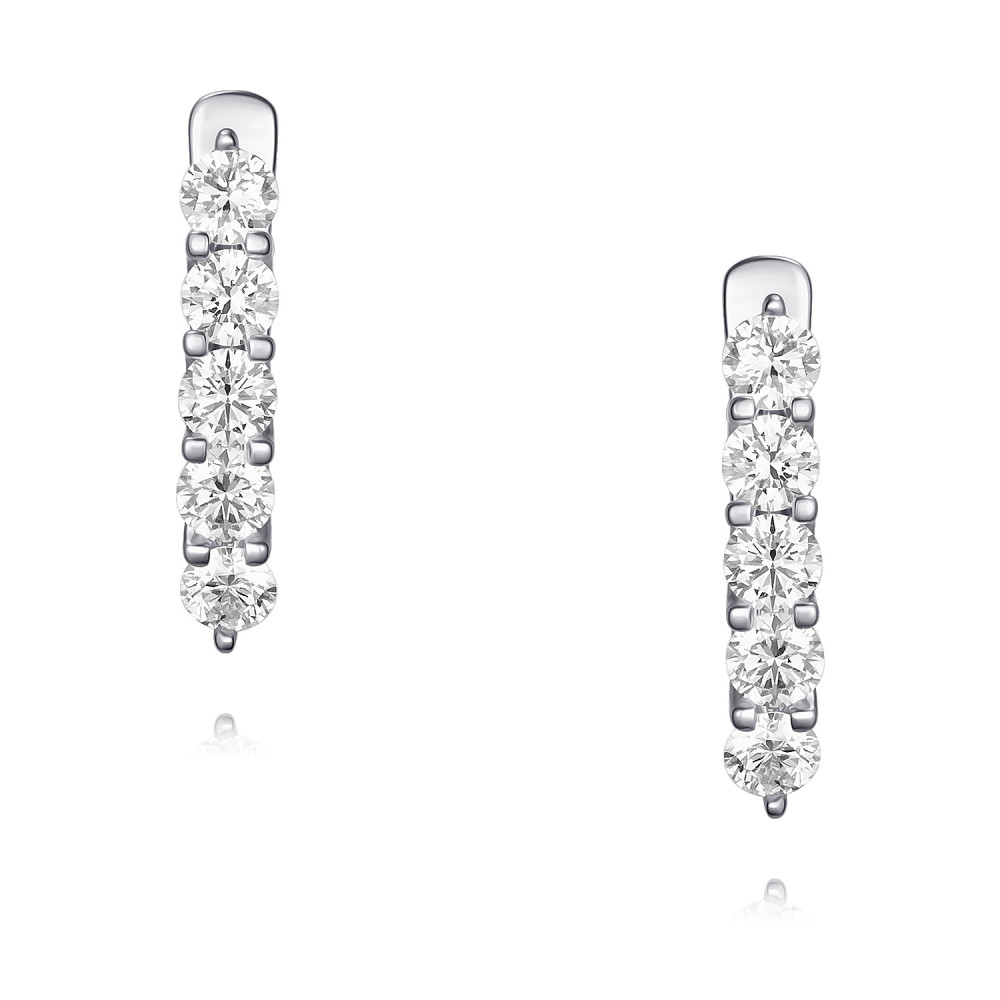 

Серьги из белого золота ADAMAS 24037294/01-А51Д-41, бриллиант, 24037294/01-А51Д-41