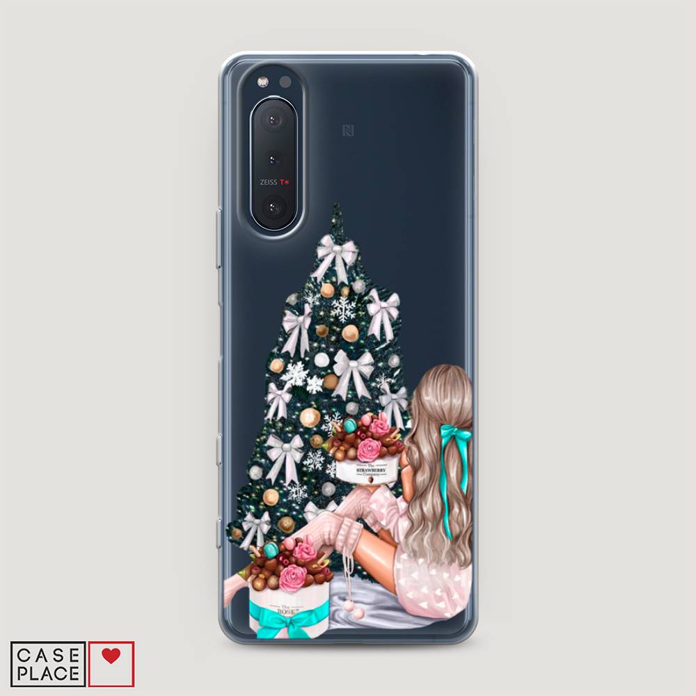 

Чехол на Sony Xperia 5 II "New Year", Зеленый;бежевый;голубой, 54750-5