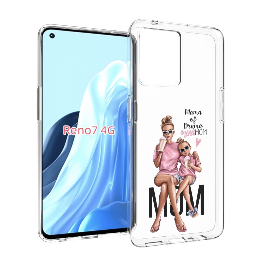 

Чехол MyPads Мама-мечты женский для OPPO RENO 7 4G, Прозрачный, Tocco