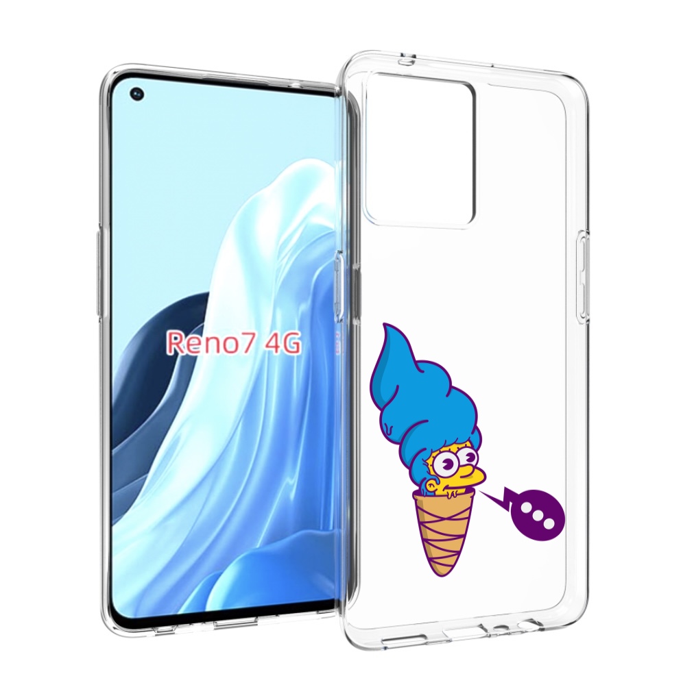 

Чехол MyPads Мардж-рожок для OPPO RENO 7 4G, Прозрачный, Tocco