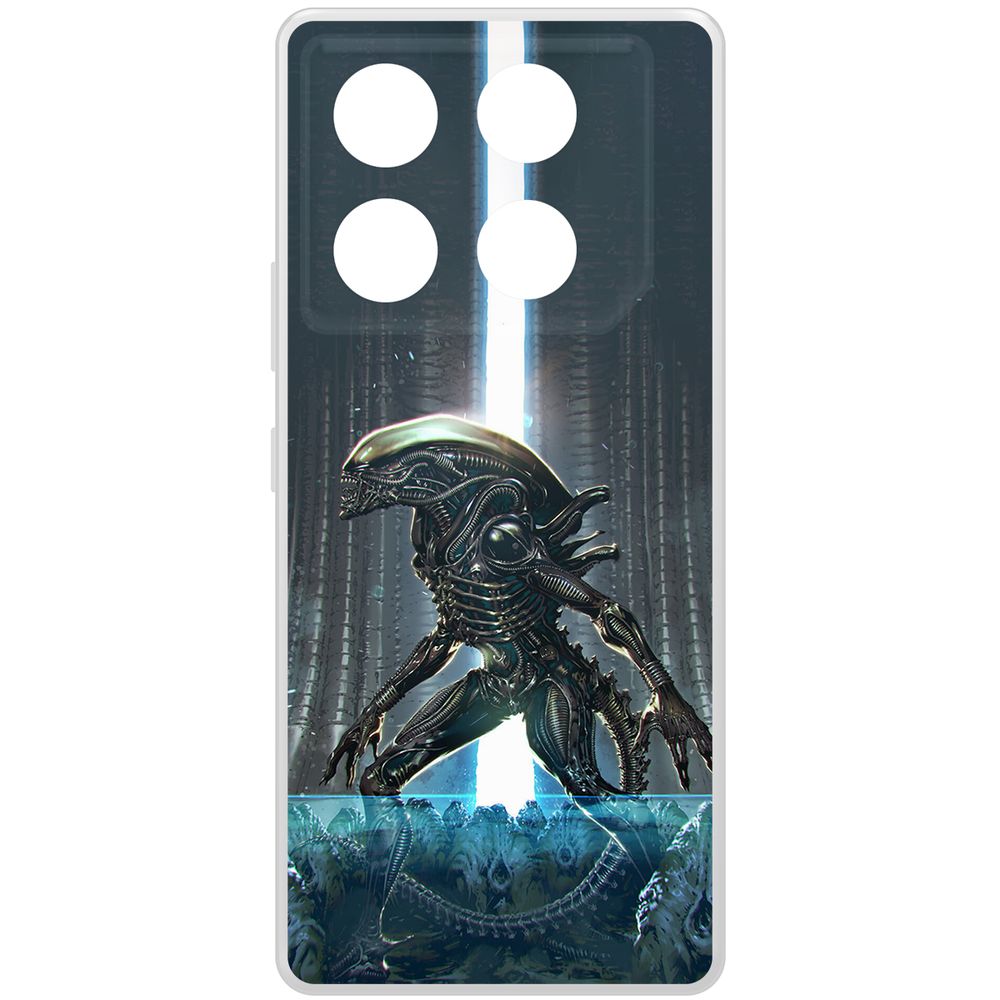 

Чехол-накладка Krutoff Clear Case Чужой. Тревога для INFINIX GT 20 Pro, Прозрачный