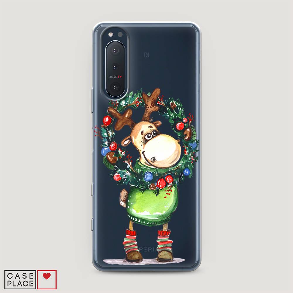 

Чехол на Sony Xperia 5 II "Олень с новогодним венком", 54750-4