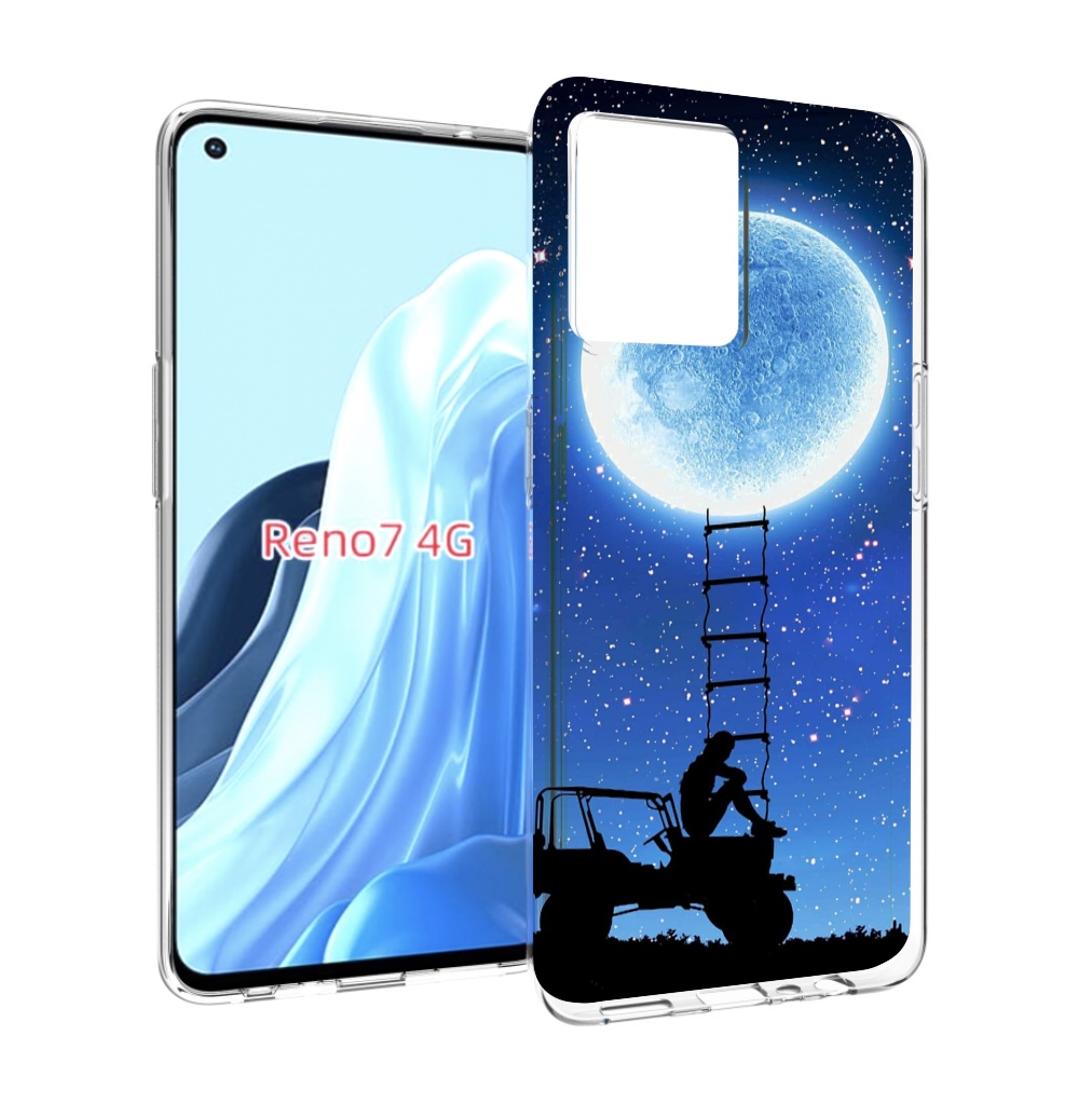 

Чехол MyPads Машина-на-лун для OPPO RENO 7 4G, Прозрачный, Tocco