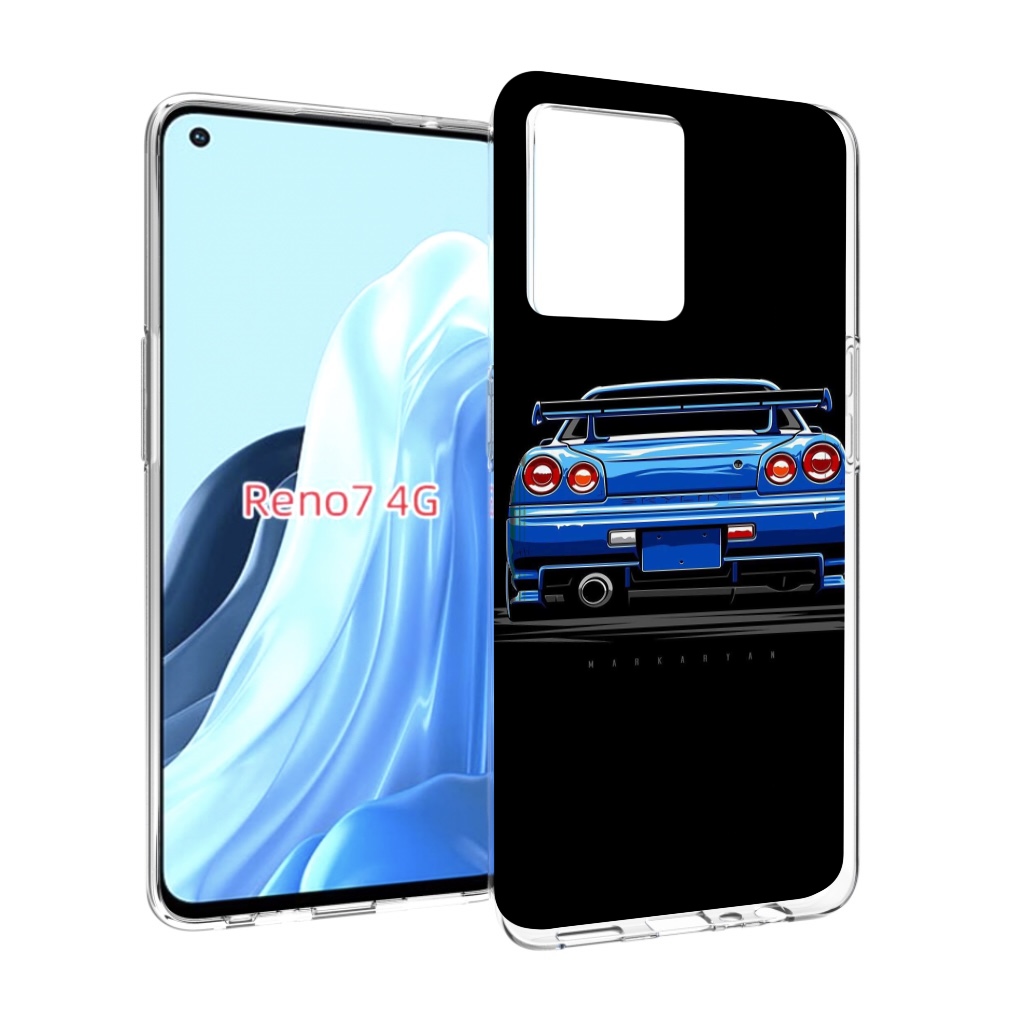 

Чехол MyPads Машина-синяя мужской для OPPO RENO 7 4G, Прозрачный, Tocco